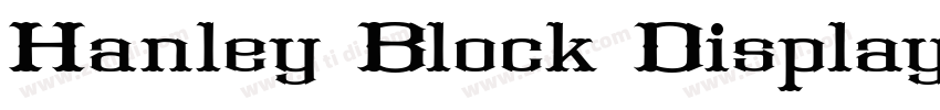 Hanley Block Display字体转换